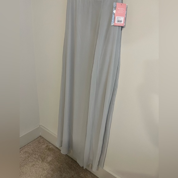 *NWT* Birdy Grey Devin Convertible Dress With Slit in Chiffon Dove Gray M - Picture 7 of 13